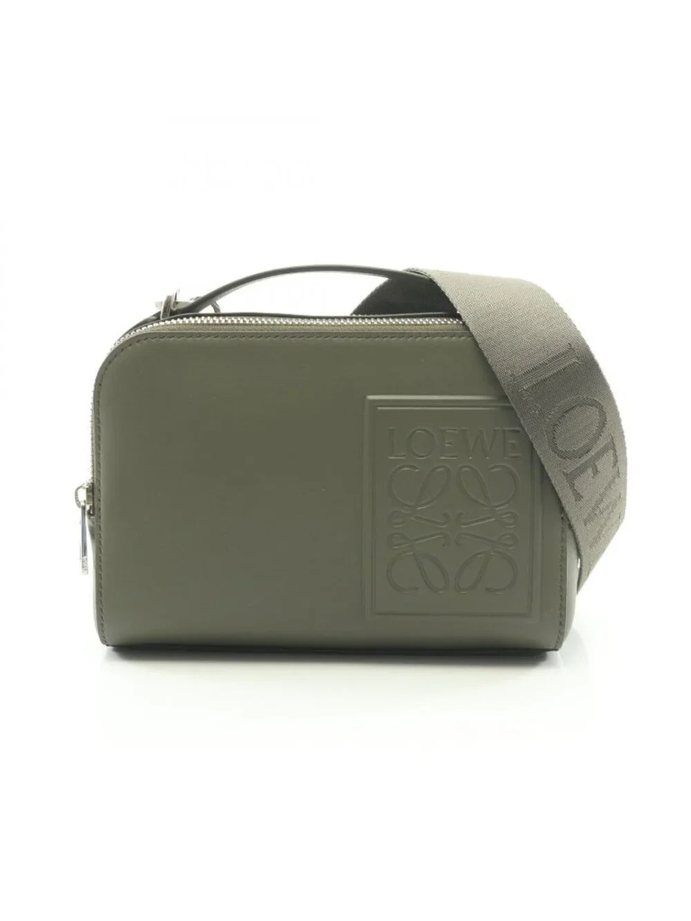 Loewe Shoulder Bag Crossbody Mini Khaki Leather